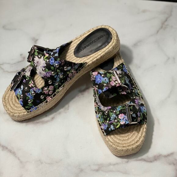 Rebecca Minkoff Floral Print Sandals - Picture 1 of 8